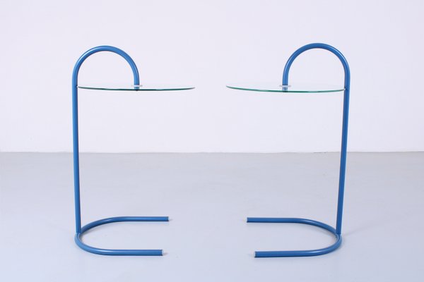 Postmodern Blue Sidetables by from Ikea, 1980s, Set of 2-XT-2016395