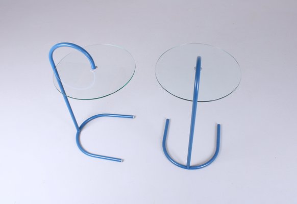 Postmodern Blue Sidetables by from Ikea, 1980s, Set of 2-XT-2016395