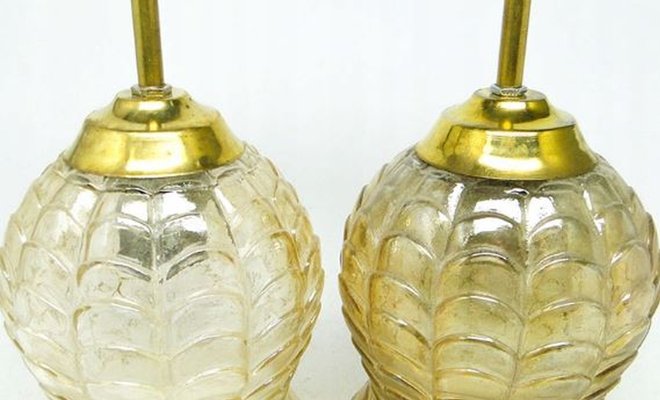 Postmodern Ceilling Lamps, Poland, 1950s, Set of 2-BKO-1424828