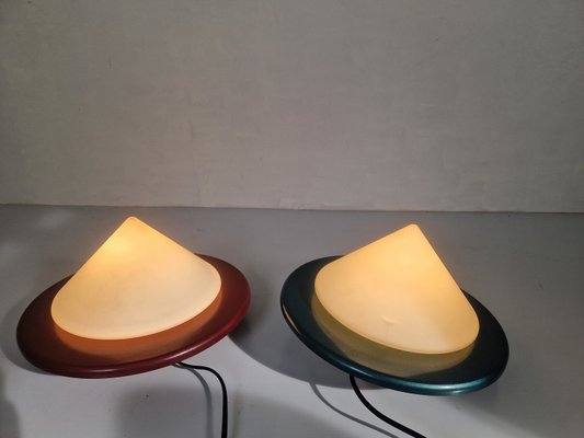 Postmodern Cone Shaped Ceiling Lamps, 1980s, Set of 2-DGW-2033706