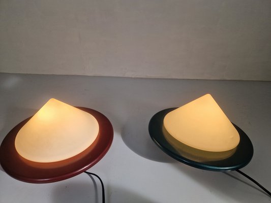 Postmodern Cone Shaped Ceiling Lamps, 1980s, Set of 2-DGW-2033706