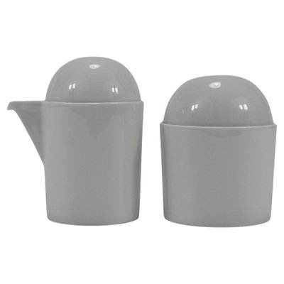 Postmodern Cupola Sugar Bowl & Creamer by Mario Bellini attributed to Rosenthal Studio-Line, 1980s-MWV-2031891