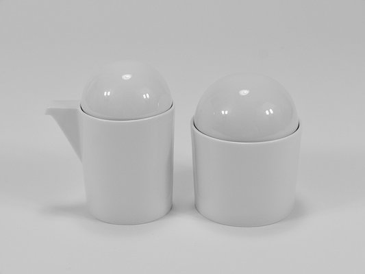 Postmodern Cupola Sugar Bowl & Creamer by Mario Bellini attributed to Rosenthal Studio-Line, 1980s-MWV-2031891