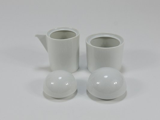 Postmodern Cupola Sugar Bowl & Creamer by Mario Bellini attributed to Rosenthal Studio-Line, 1980s-MWV-2031891