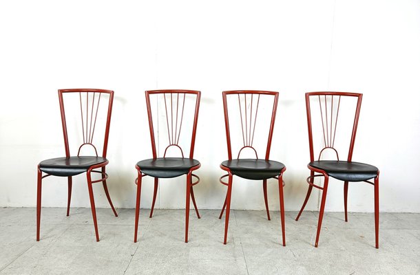 Postmodern Dining Chairs, 1980s, Set of 4-IRH-1735562