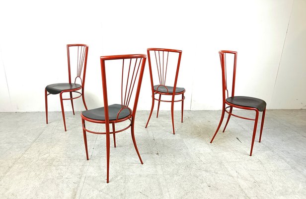 Postmodern Dining Chairs, 1980s, Set of 4-IRH-1735562