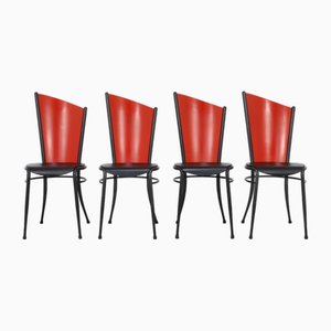 Postmodern Dining Chairs, 1980s, Set of 4-RZV-2036052