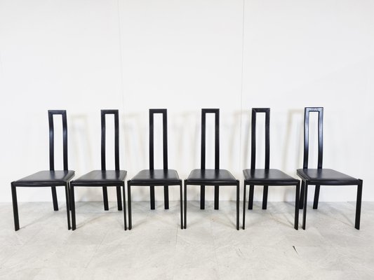 Postmodern Dining Chairs, 1980s, Set of 6-IRH-1209859