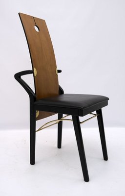 Postmodern Dining Chairs by Pierre Cardin, Italy, 1980s, Set of 4-FER-965761