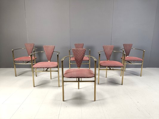 Postmodern Dining Chairs from Belgo Chrom / Dewulf Selection, 1980s, Set of 6-IRH-2032235