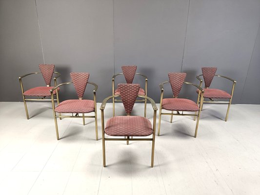 Postmodern Dining Chairs from Belgo Chrom / Dewulf Selection, 1980s, Set of 6-IRH-2032235