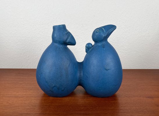 Postmodern Dutch Studio Pottery Sculptural Vase with Bird Design from Agu Reuver, Holland, 1996-UAH-2024496