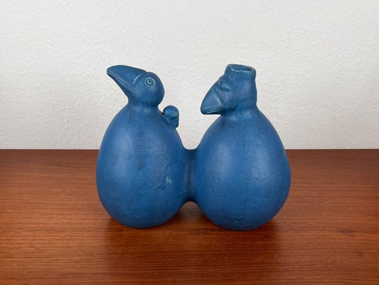 Postmodern Dutch Studio Pottery Sculptural Vase with Bird Design from Agu Reuver, Holland, 1996-UAH-2024496