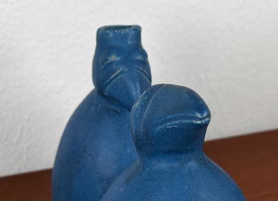 Postmodern Dutch Studio Pottery Sculptural Vase with Bird Design from Agu Reuver, Holland, 1996-UAH-2024496