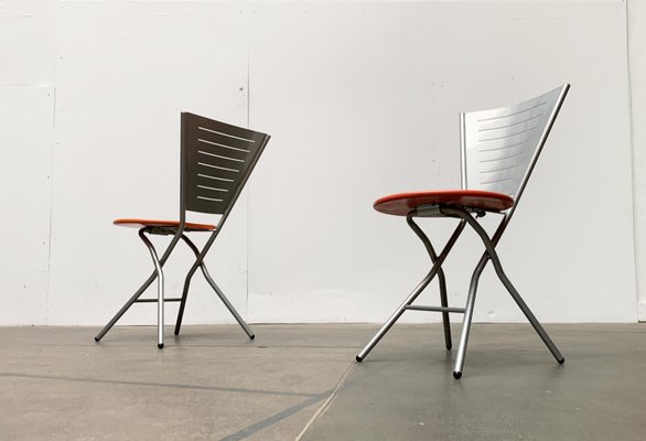 Postmodern Folding Chairs by Rutger Andersson, Set of 2-UAH-1015717