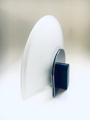 Postmodern Frosted Glass Sconce Wall Lamp from Metalarte, Spain, 1980s-RQV-1395960