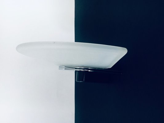 Postmodern Frosted Glass Sconce Wall Lamp from Metalarte, Spain, 1980s-RQV-1395960