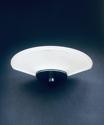 Postmodern Frosted Glass Sconce Wall Lamp from Metalarte, Spain, 1980s-RQV-1395960