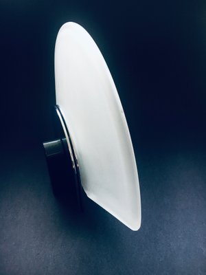 Postmodern Frosted Glass Sconce Wall Lamp from Metalarte, Spain, 1980s-RQV-1395960