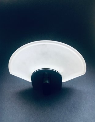 Postmodern Frosted Glass Sconce Wall Lamp from Metalarte, Spain, 1980s-RQV-1395960