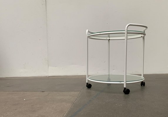 Postmodern Glass Service Trolley or Side Table-UAH-1128533