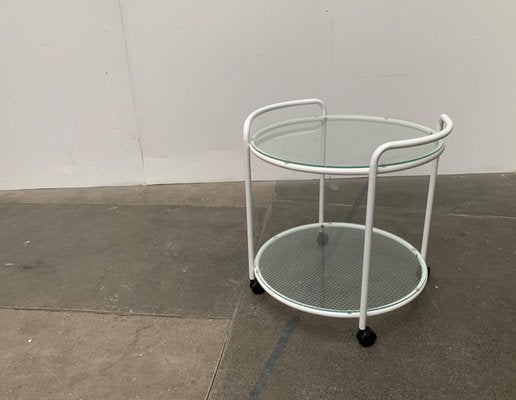 Postmodern Glass Service Trolley or Side Table-UAH-1128533