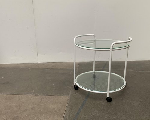 Postmodern Glass Service Trolley or Side Table-UAH-1128533