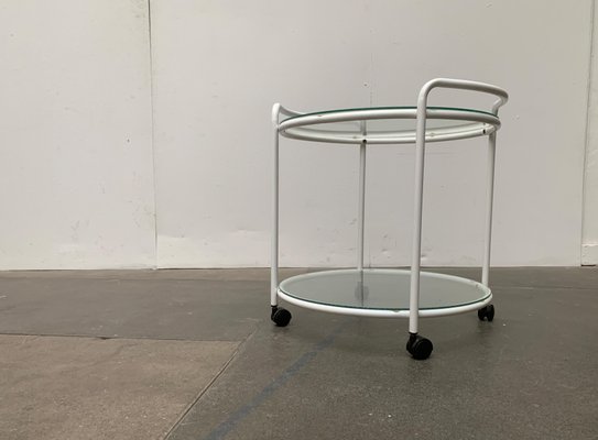 Postmodern Glass Service Trolley or Side Table-UAH-1128533