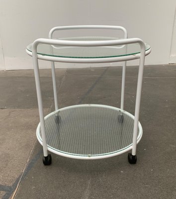 Postmodern Glass Service Trolley or Side Table-UAH-1128533