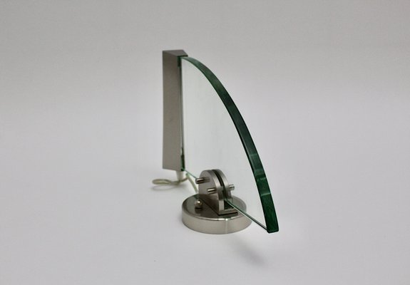 Postmodern Halogen Glass and Stainless Steel Sconce, 1990s-NB-770450