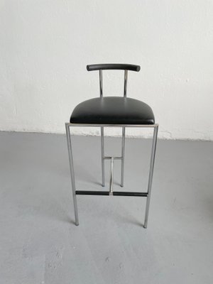 Postmodern Italian Black Tokyo Stool by Rodney Kinsman for Bieffeplast, 1985-EHE-1349579