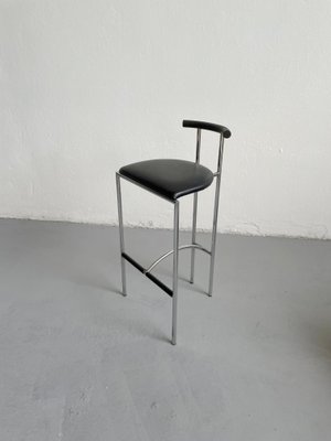 Postmodern Italian Black Tokyo Stool by Rodney Kinsman for Bieffeplast, 1985-EHE-1349579