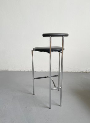 Postmodern Italian Black Tokyo Stool by Rodney Kinsman for Bieffeplast, 1985-EHE-1349579