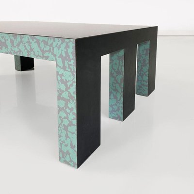 Postmodern Italian Coffee Table in Black Wood, 1980s-GDD-1796143