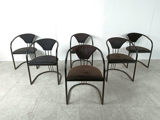 Postmodern Italian Dining Chairs, 1980s, Set of 6-IRH-1806559