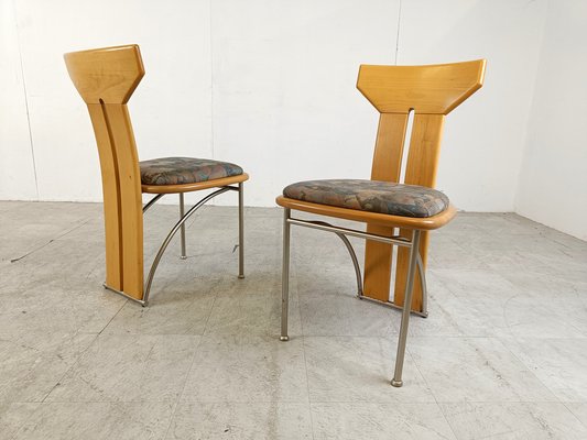 Postmodern Italian Dining Chairs, 1980s, Set of 6-IRH-1776641