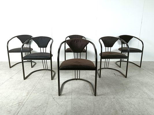 Postmodern Italian Dining Chairs, 1980s, Set of 6-IRH-1806559