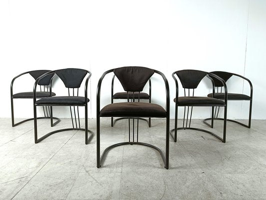 Postmodern Italian Dining Chairs, 1980s, Set of 6-IRH-1806559