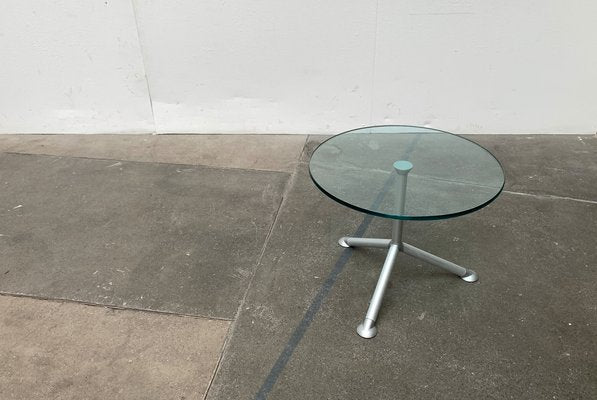 Postmodern Italian Help Series Side Table in Glass by Paolo Bistacchi for Albed, Milano-UAH-1176829