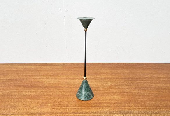 Postmodern Italian Metal and Stone Candleholder, 1980s-UAH-1731912