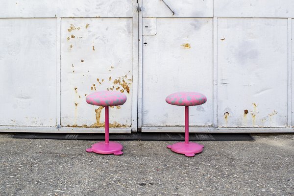 Postmodern Italian Stools, 1980s, Set of 2-VCV-1338622