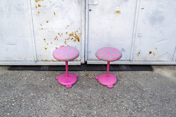 Postmodern Italian Stools, 1980s, Set of 2-VCV-1338622