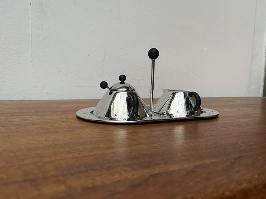 Postmodern Italian Sugar and Milk Tray by Micheal Graves for Alessi, 1980s, Set of 3-UAH-1721022