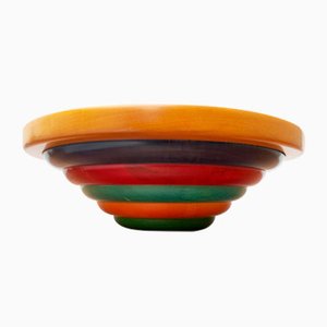 Postmodern Italian Wooden Bowl by Pietro Manzoni-UAH-1273844