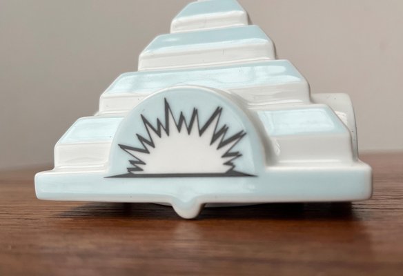 Postmodern Limited Edition Philip Morris Porcelain Stacking Ashtray Pyramide Tip Lid by Frank Stella for Rosenthal, 2000s-UAH-1749988