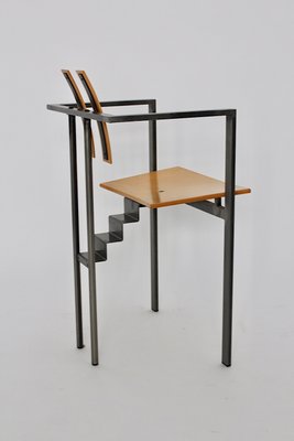 Postmodern Metal and Beech Plywood Dining Chairs, 1990s, Set of 6-NB-820426