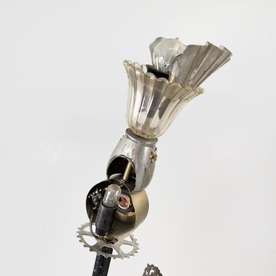 Postmodern Metal, Glass and Marble Light Sculptures, Italy, 2000s, Set of 2-GDD-1416728