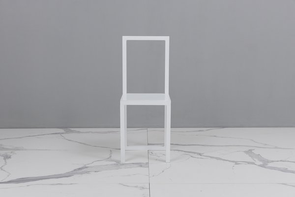 Postmodern Metal Side Chair by Robert Wilson-KQX-1773643