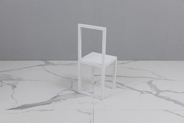 Postmodern Metal Side Chair by Robert Wilson-KQX-1773643