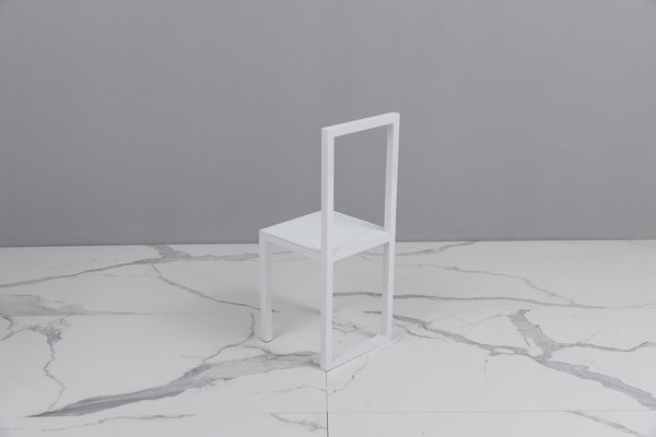 Postmodern Metal Side Chair by Robert Wilson-KQX-1773643